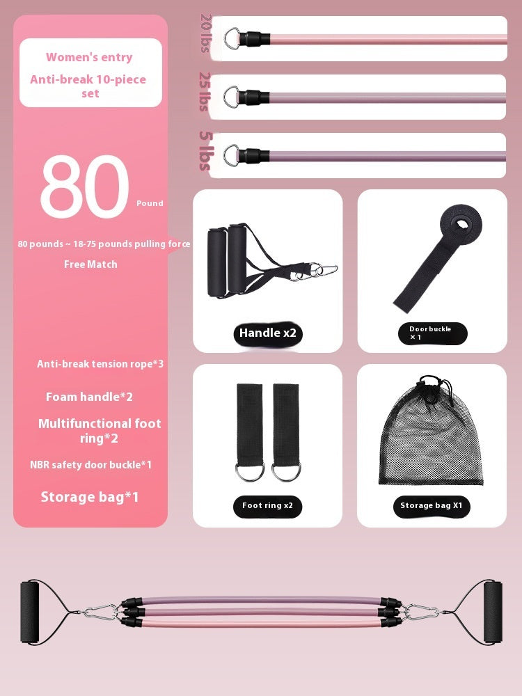 Home Fitness Exercise Pull Rope Set
