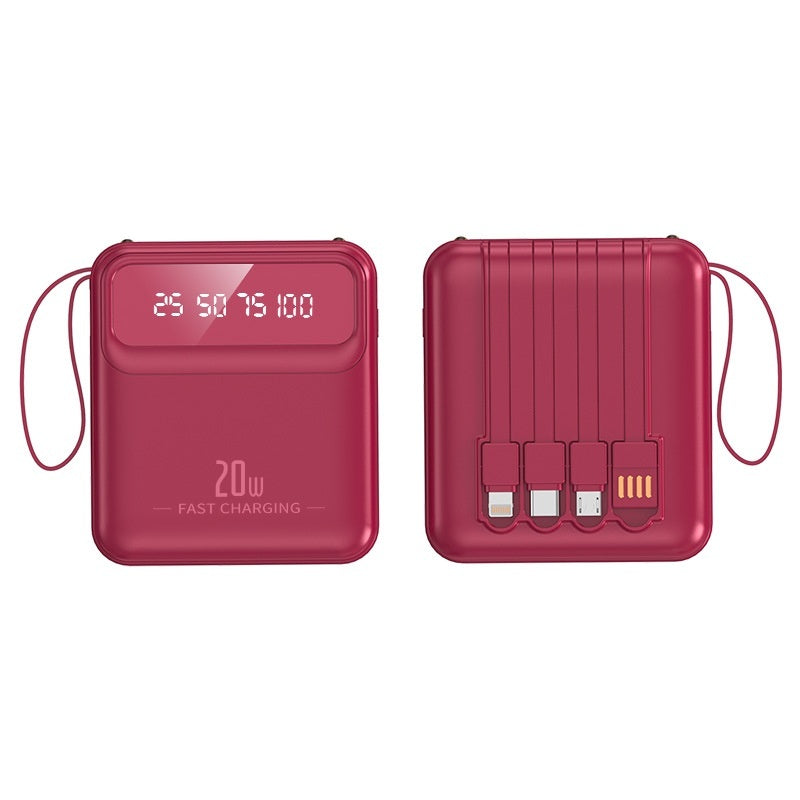 Mini Small Large Capacity With 4 Lines Power Bank