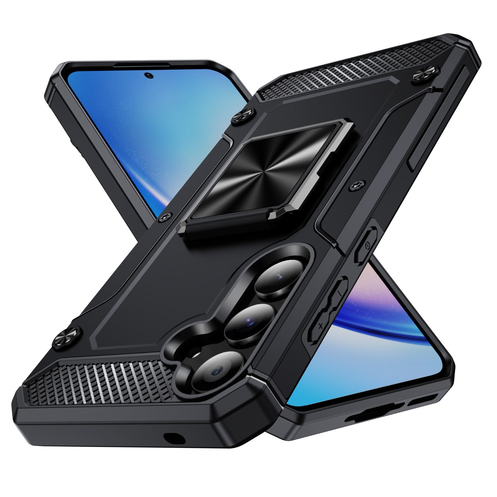 5-corner Anti Drop Magnetic Rotating Wristband Phone Case
