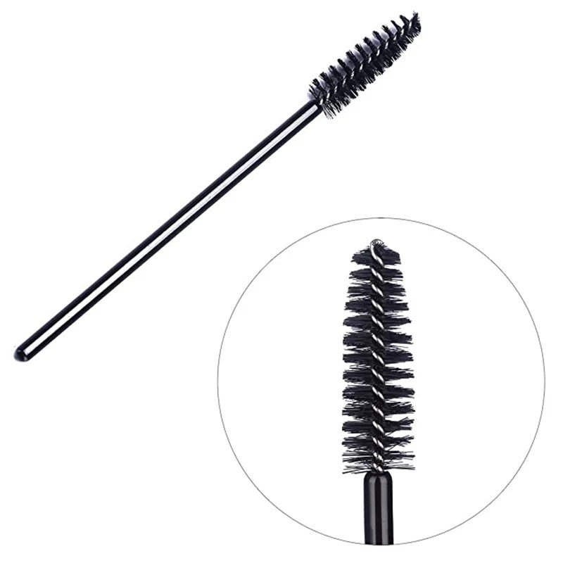 50 Pcs Disposable Eyelash Brushes Eyelashes Extension Tools Eyebrow Brush Mascara Wands Applicator Spoolers Makeup Tools