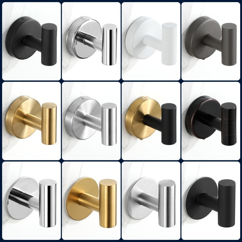 Stainless Steel Single Hook Punch-free Clothes Hanger