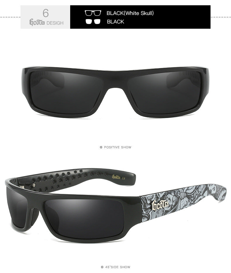 Motorcycle Bandit Style Hip Hop Fashion West Coast Polarized Sunglasses