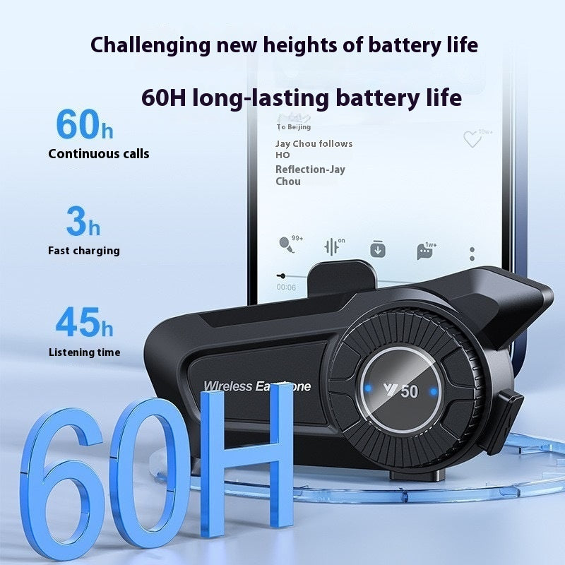 Motorcycle Helmet Riding Wireless Waterproof Bluetooth Headset