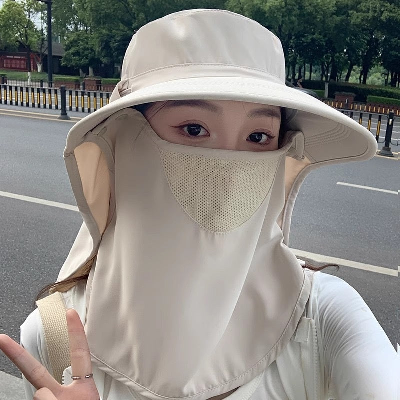 All-round Sun Protection Hat Breathable Face Mask