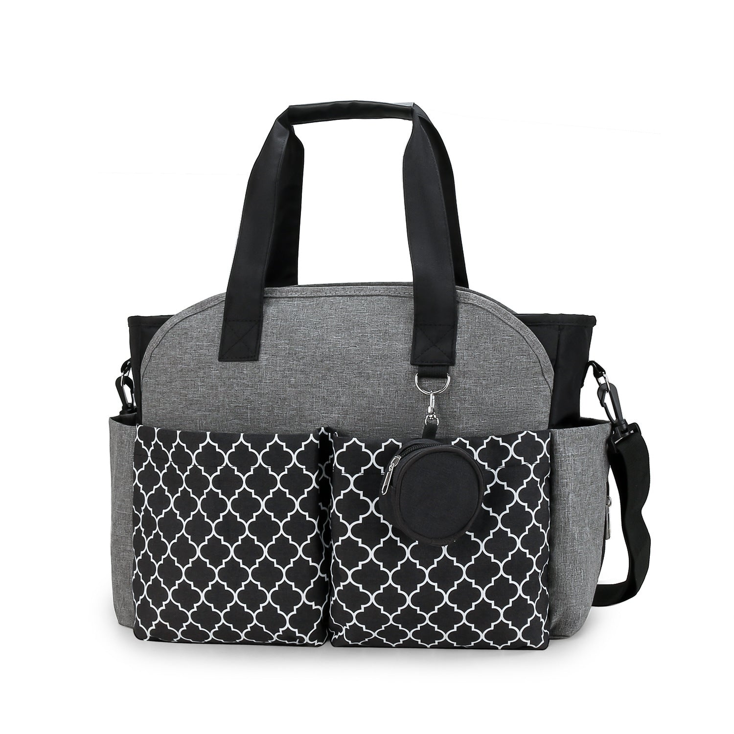 Outdoor Simplicity Printed Portable Single-shoulder Mommy Bag