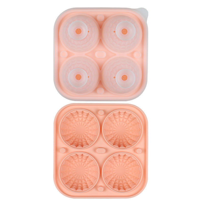 Silicone Round And Square Ice Tray Ice Cube Mold