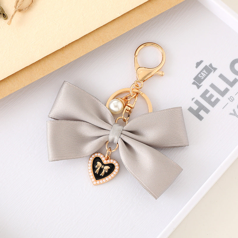 Fabric Ribbon Bow Pendant Fashion All-matching