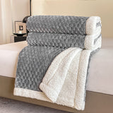 Jacquard Blanket AB Version Lambswool Blanket Thickened Leisure