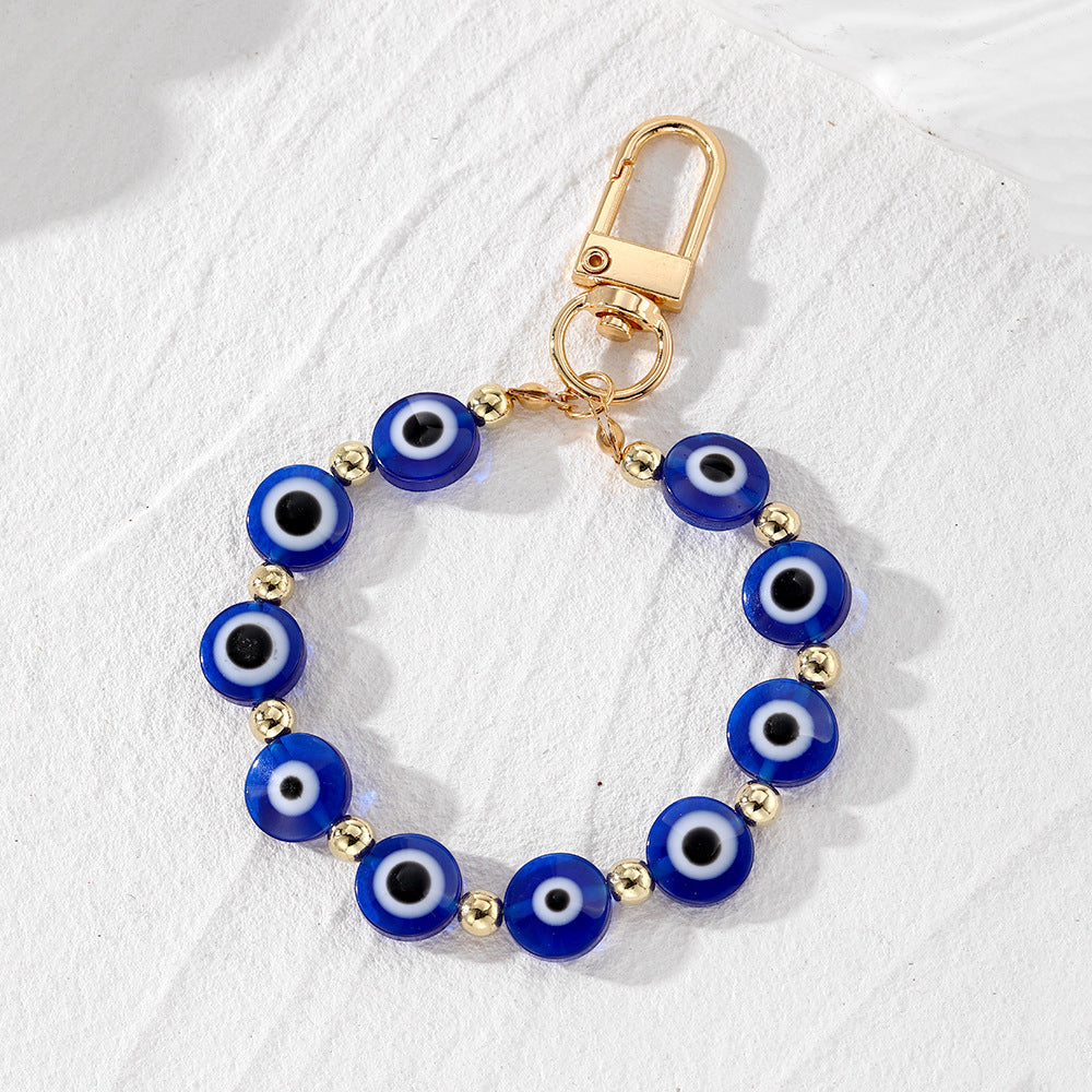 Retro Ethnic Style Beads String Keychain Pendant