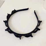 Finishing Hair Clip For Broken Hair Sweet All-matching Simple Non-slip Toothed Headband Hair Accessories