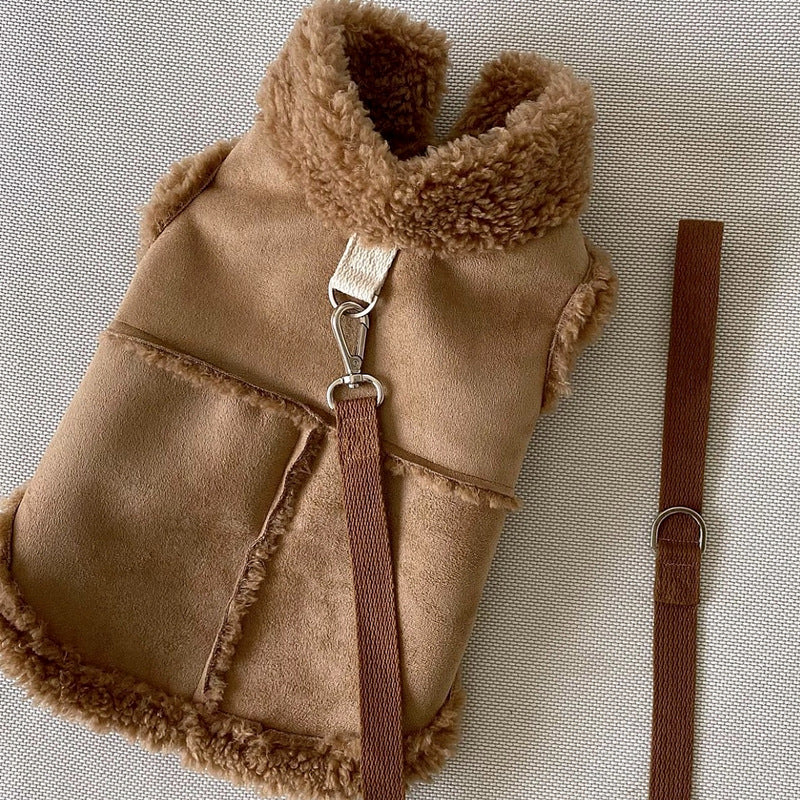 Pet Autumn And Winter Traction Warm Vest
