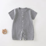 Baby Short Sleeve Rompers Summer Newborn Breathable Mesh Air Conditioning Clothes