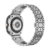 Butterfly Clasp Metallic Stainless Steel Strap