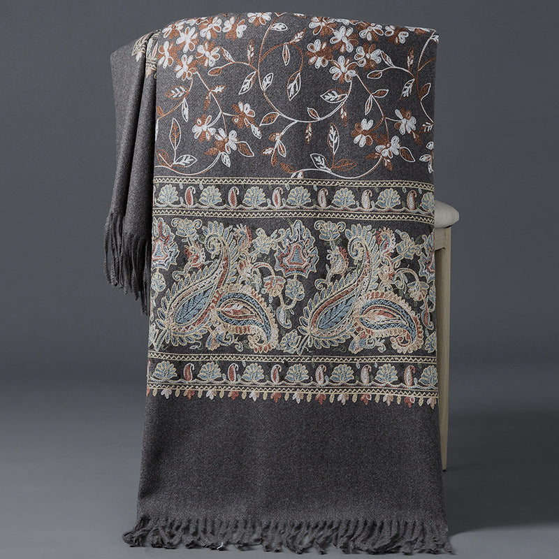Scarf Shawl Cashmere Warm Cheongsam Outerwear