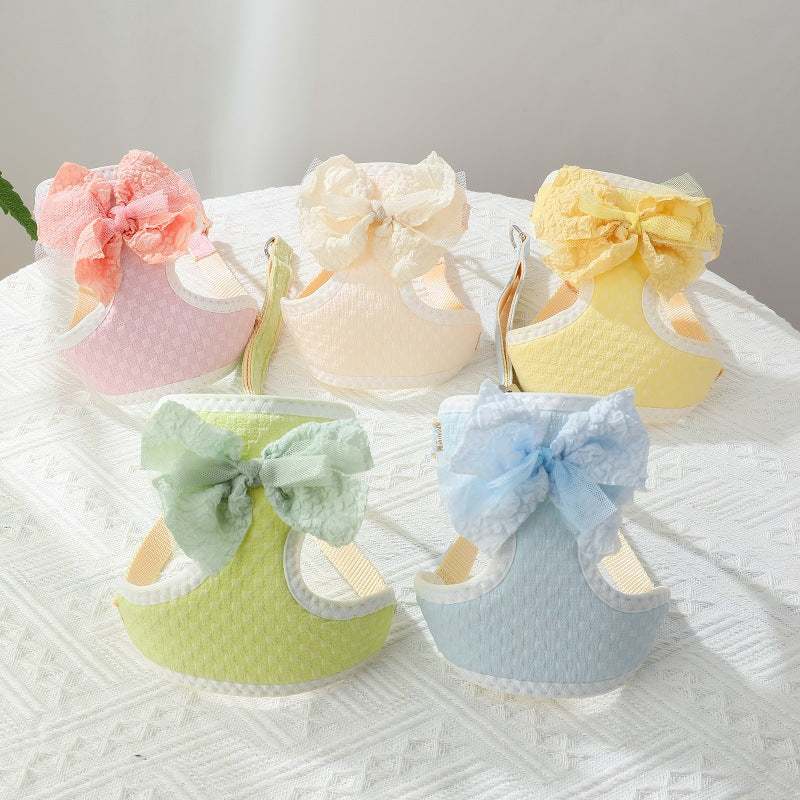 Hand Holding Rope Chest Strap Small Puppies