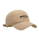 Women's Plus-sized Deepening Hard Top Simple Printed Peaked Cap