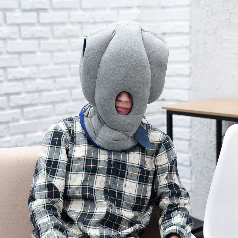 Simple And Portable Traveling Pillow Sleeping Ostrich Headgear