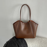 Large Capacity High-grade Sentong Qin Genuine Leather Shoulder Cowhide Big Bag