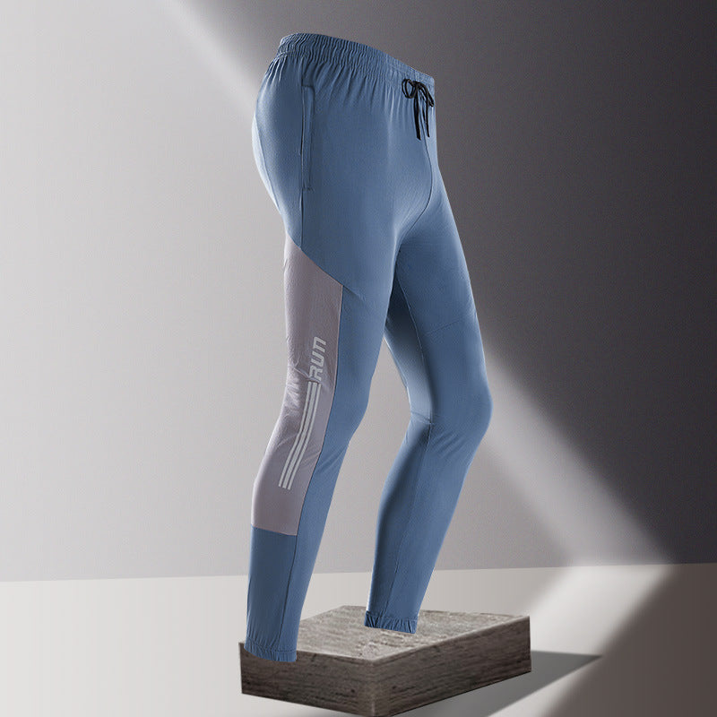 Men's Fashion Exercise Breathable Ice Silk Leggings