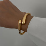 Women's Exaggerated Metal Glossy Surface Bracelet
