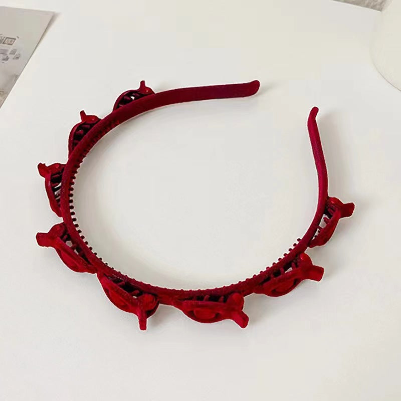Finishing Hair Clip For Broken Hair Sweet All-matching Simple Non-slip Toothed Headband Hair Accessories