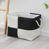 Linen Fabric Large Capacity Square Storage Basket