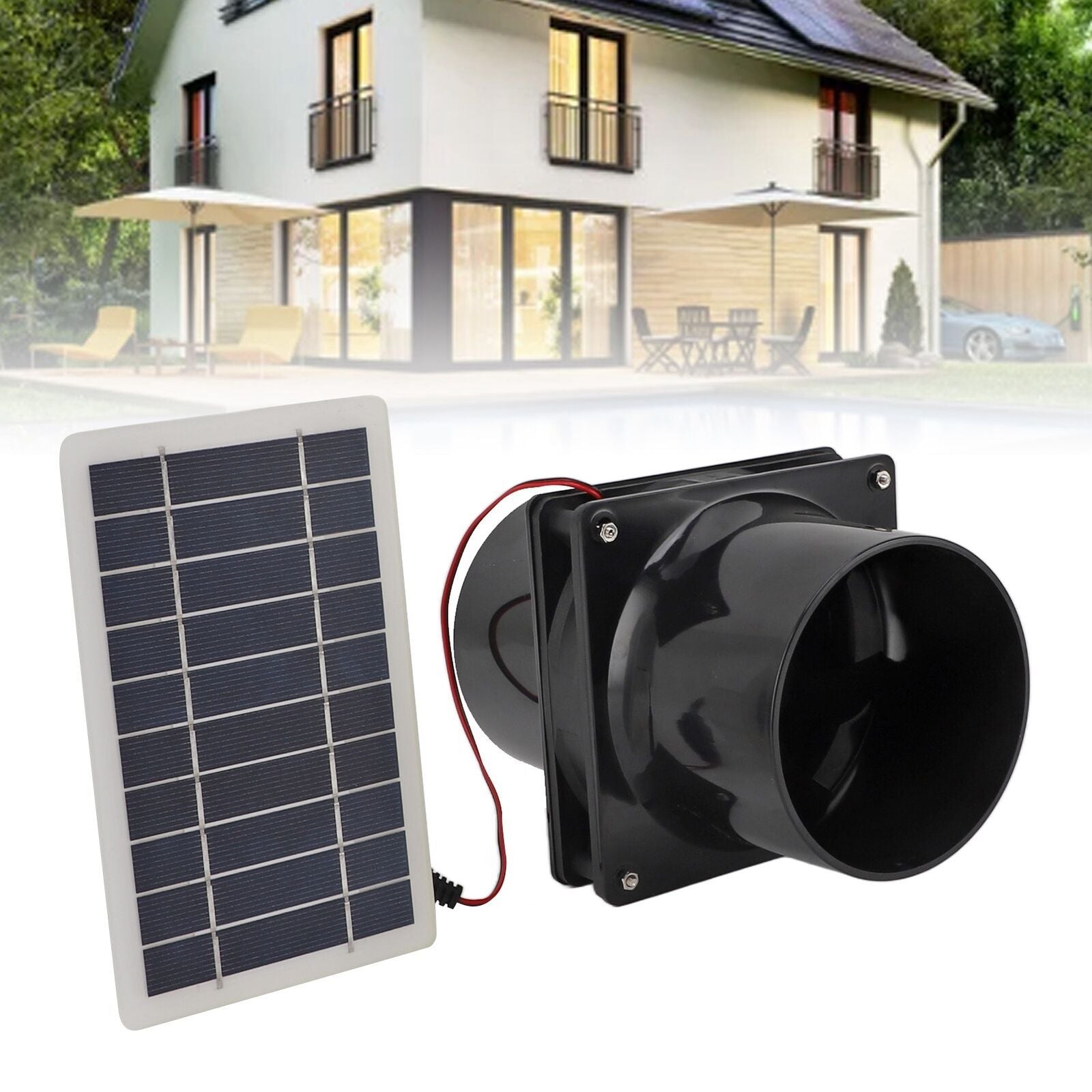 Solar Waterproof Double Exhaust Fan