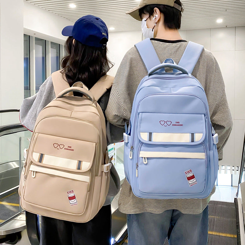Korean Style Backpack Simple Good-looking Backpack Girls' Large Capacity