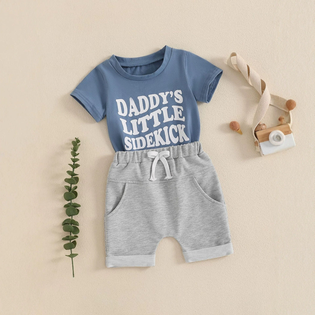 Boys' Fashion Engineering Vehicle Printing Suit