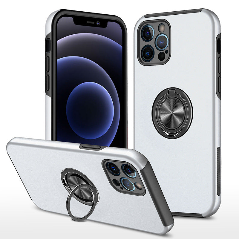 Car Magnetic Phone Case Hidden God Ring Drop-resistant Protective Cover