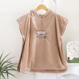 Children's Embroidery Bear Cloak Children's Bathrobes