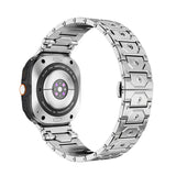 Butterfly Clasp Metallic Stainless Steel Strap