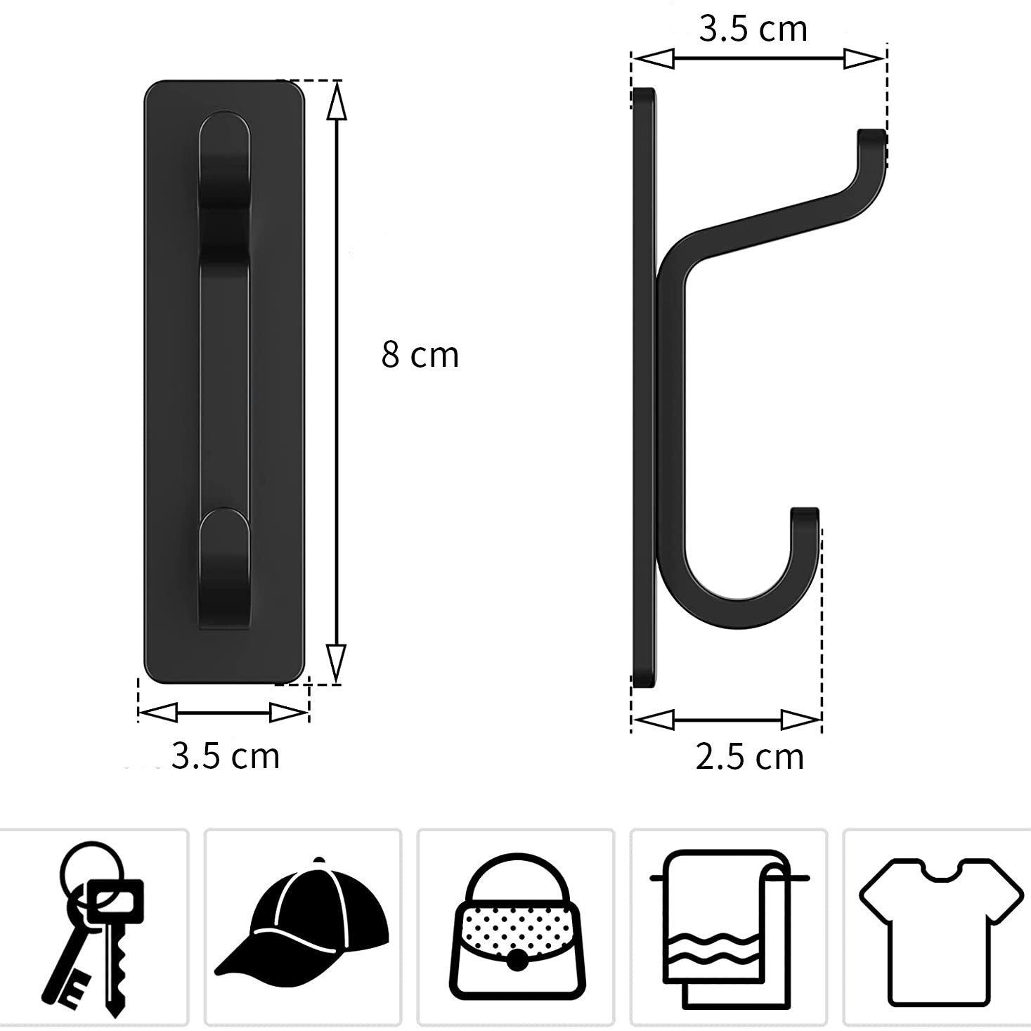Solid Color Stainless Steel Clothes Hook