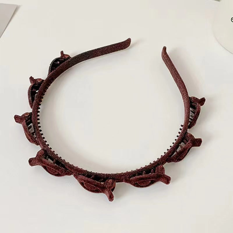 Finishing Hair Clip For Broken Hair Sweet All-matching Simple Non-slip Toothed Headband Hair Accessories