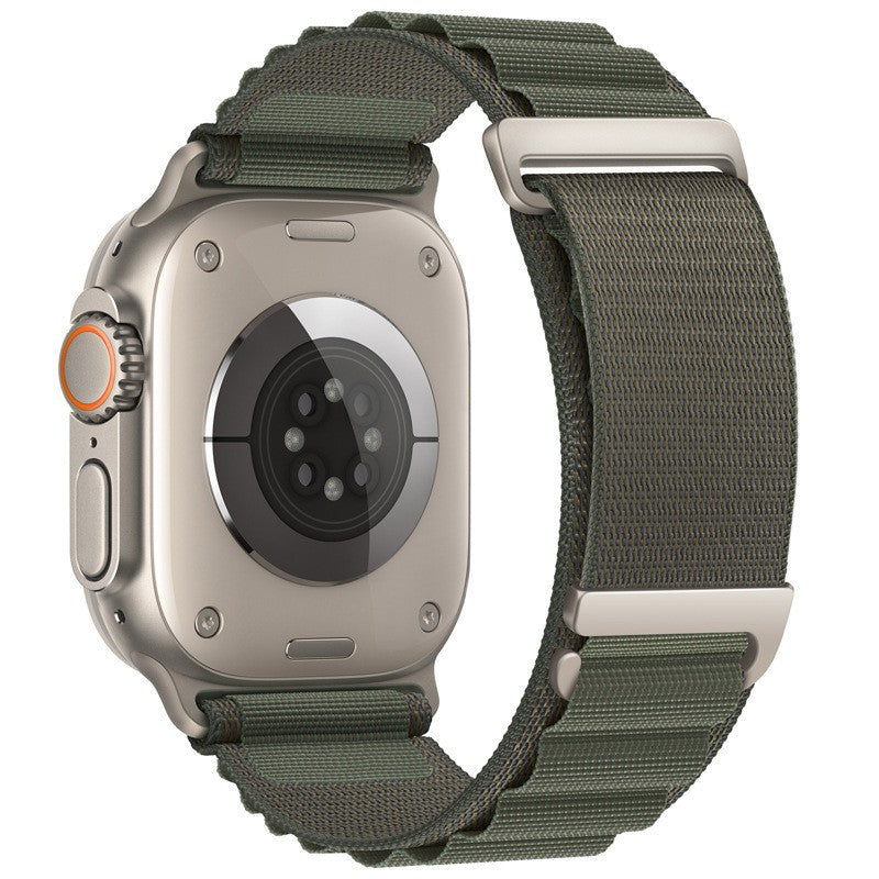 Watch Strap With Two Sections Of High Mountain Nylon Loop Strap