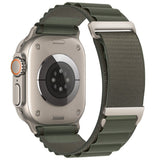 Watch Strap With Two Sections Of High Mountain Nylon Loop Strap
