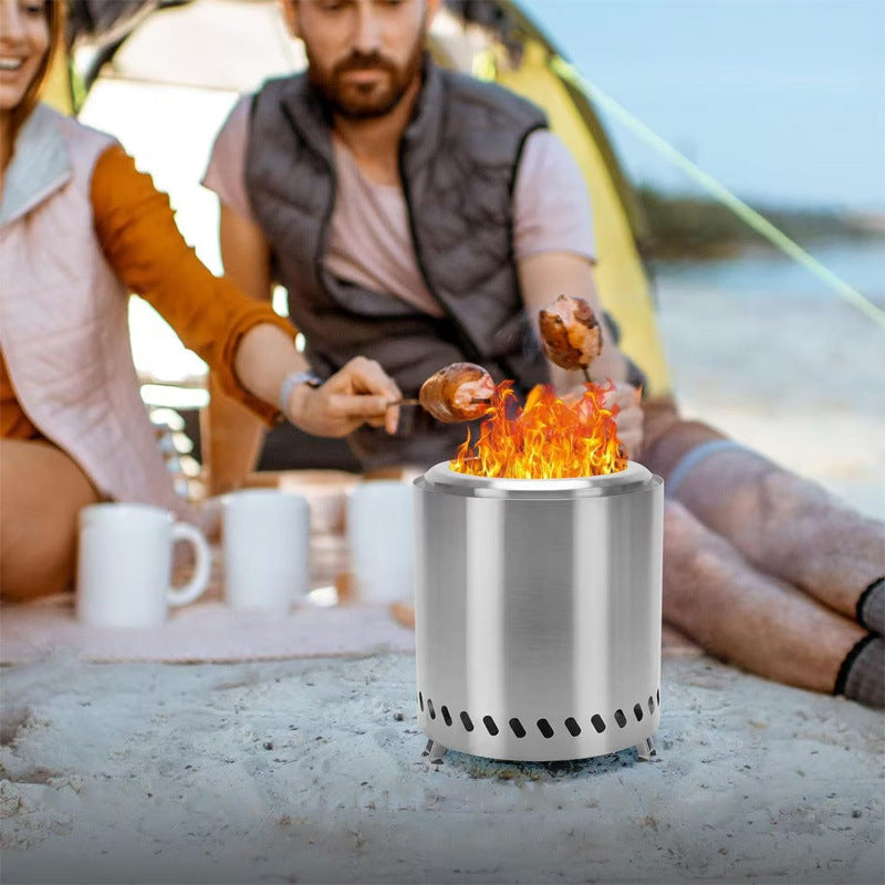 Removable Outdoor Stainless Steel Firewood Stove