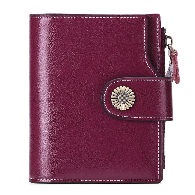 Hasp Clutch Girls Coin Pocket Multifunctional Card Holder