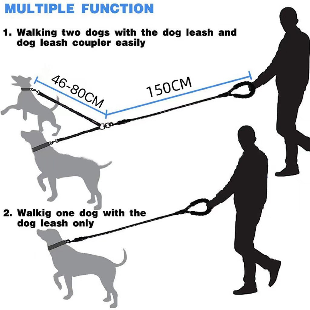 Dog One Drag Two Explosion-proof Retractable Leash