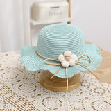 Girls' Sun-proof Sun Straw Hat Bag