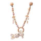 Baby Crib Hanging Bunny Music Cart Doll Pendant Cart Chain