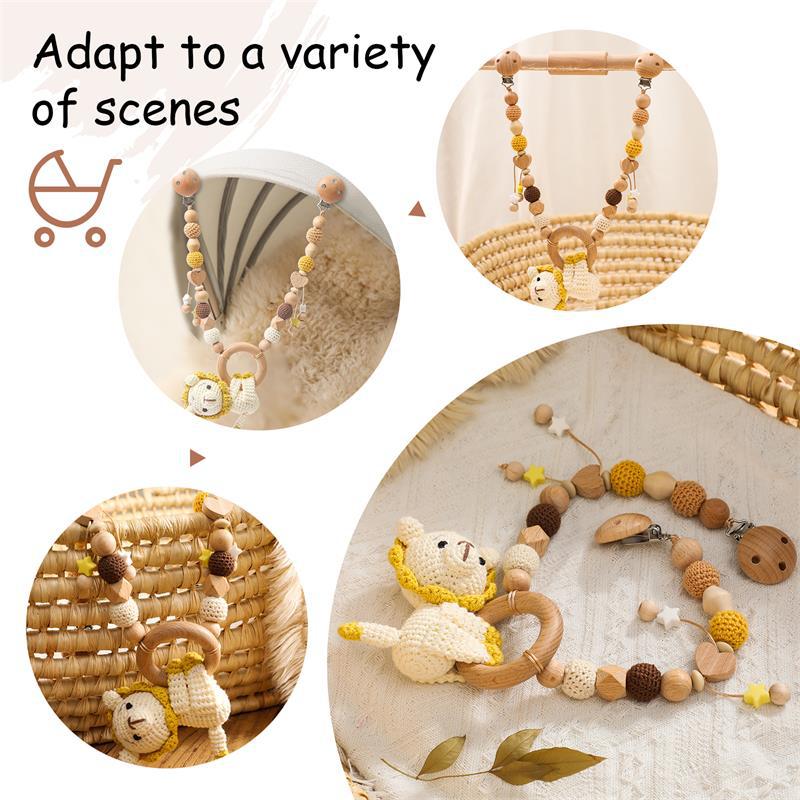 Baby Crib Hanging Bunny Music Cart Doll Pendant Cart Chain