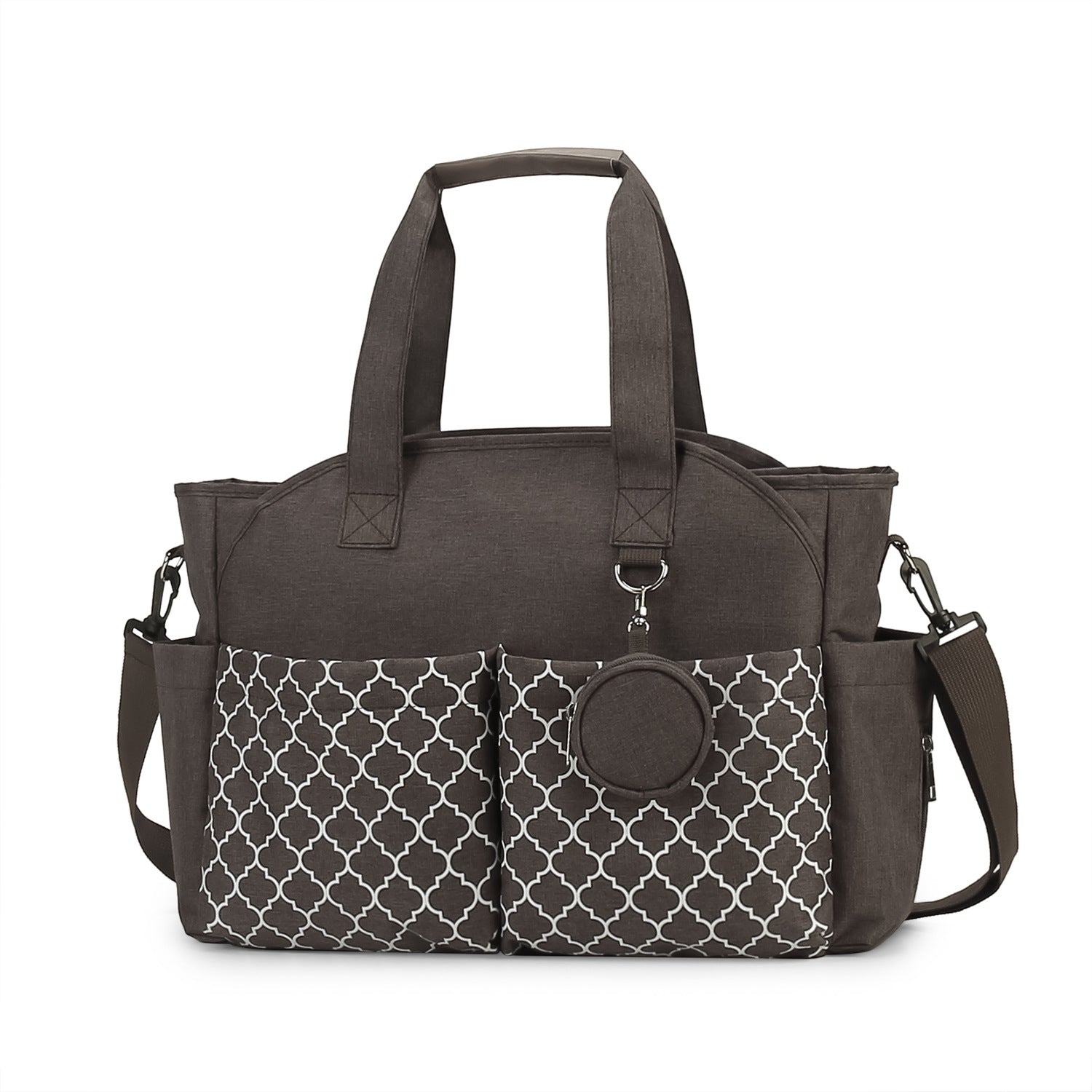 Outdoor Simplicity Printed Portable Single-shoulder Mommy Bag