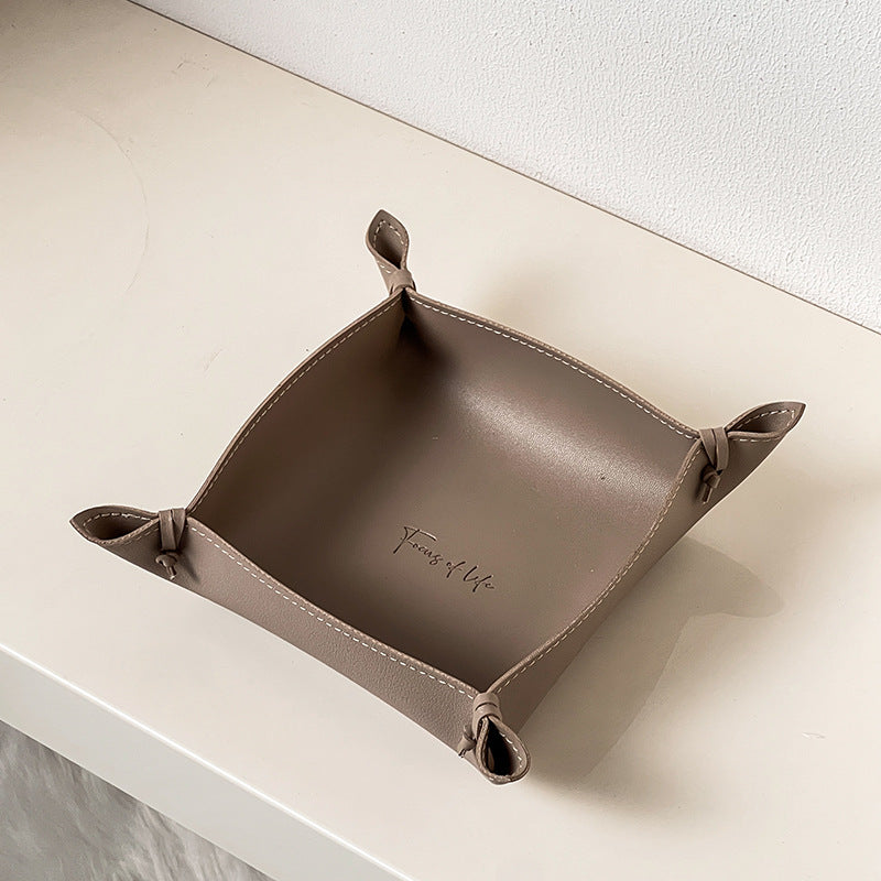Affordable Luxury Style Leather Storage Tray