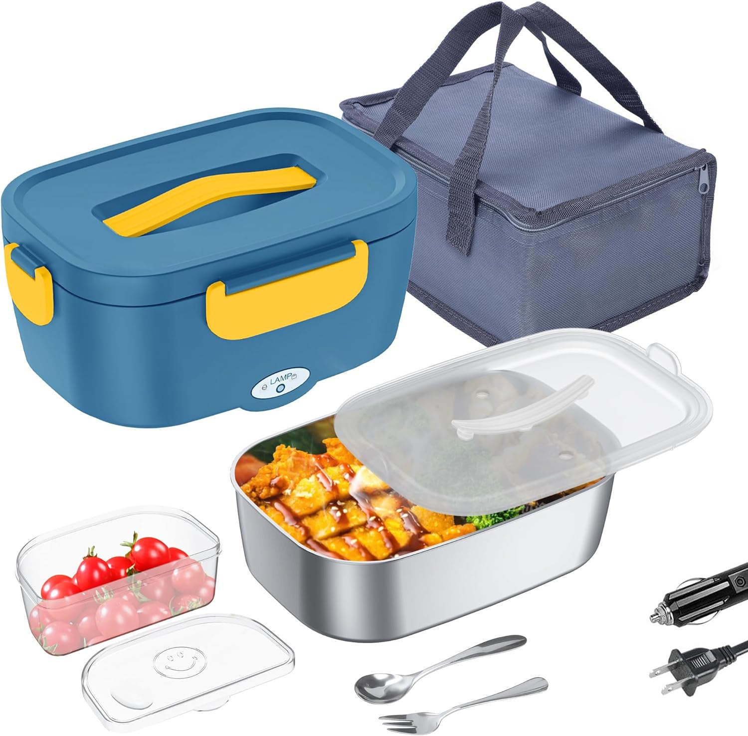 Electric Lunch Box No Water Injection Portable Heating Lunch Box