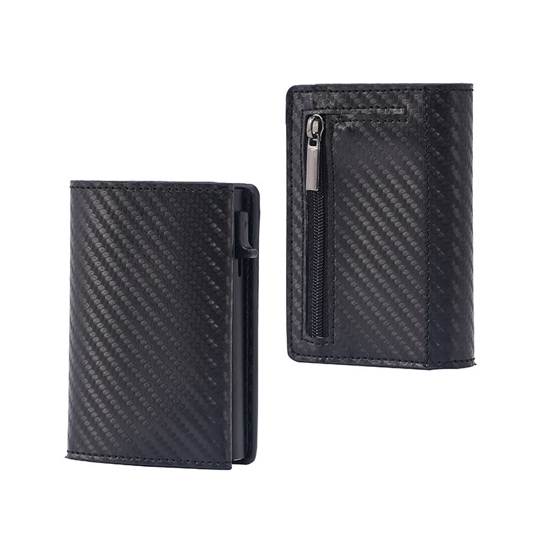 PU Cassette Rfid Blocking Aluminum Alloy Polyurethane Card Mount