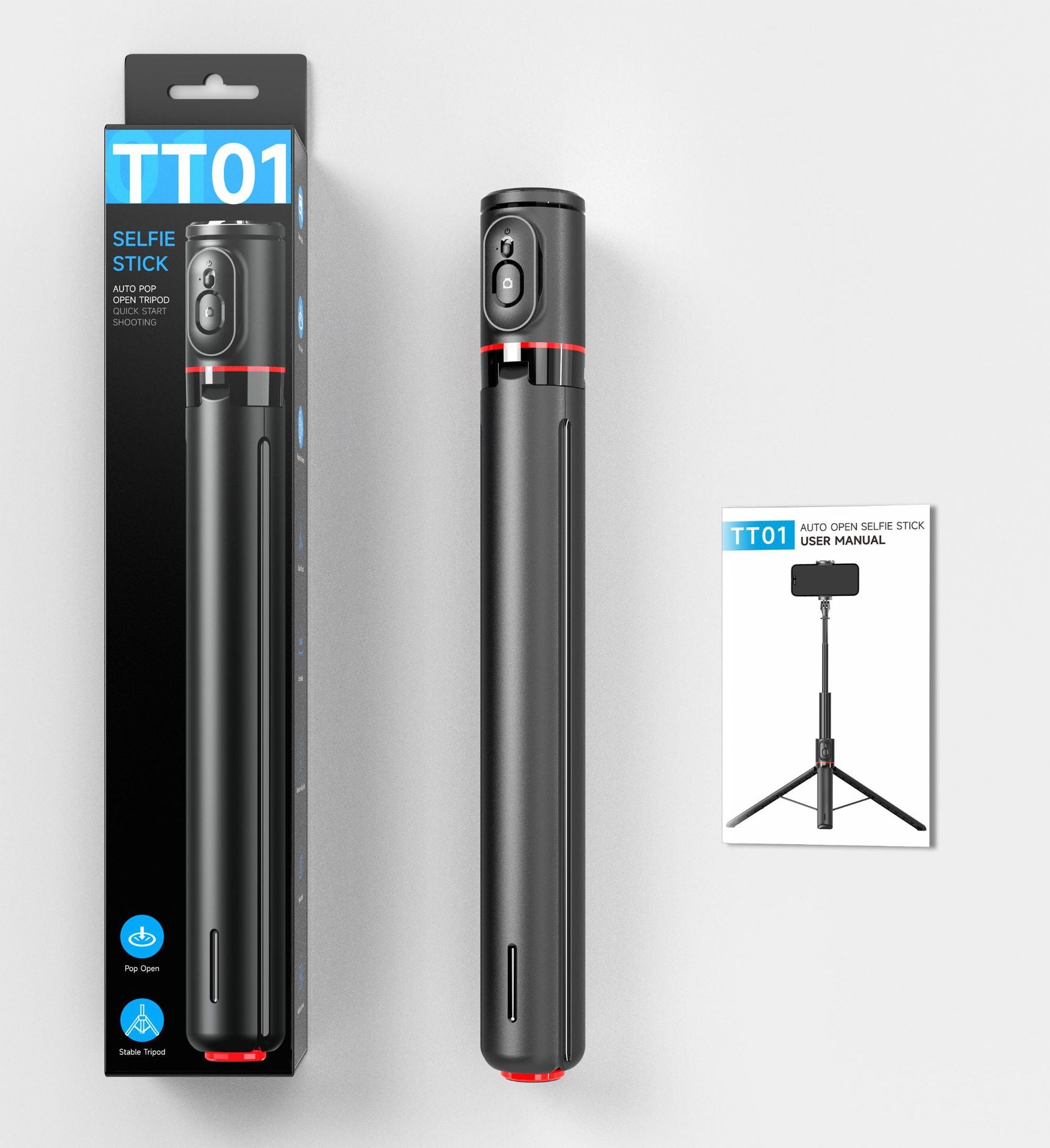 Retractable Mobile Phone Bracket Bluetooth Selfie Stick