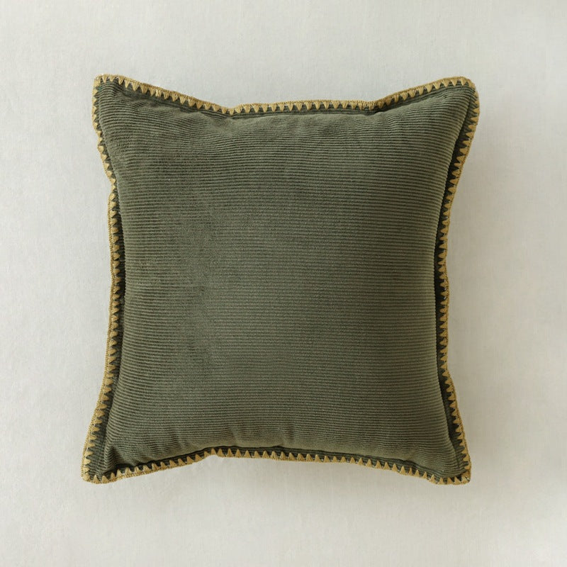 Home Fashion Simple Corduroy Couch Pillow