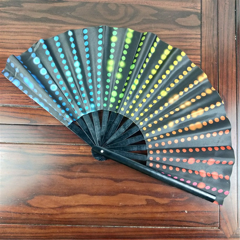 Black Plastic Fans Support Merchandise Kung Fu Fan