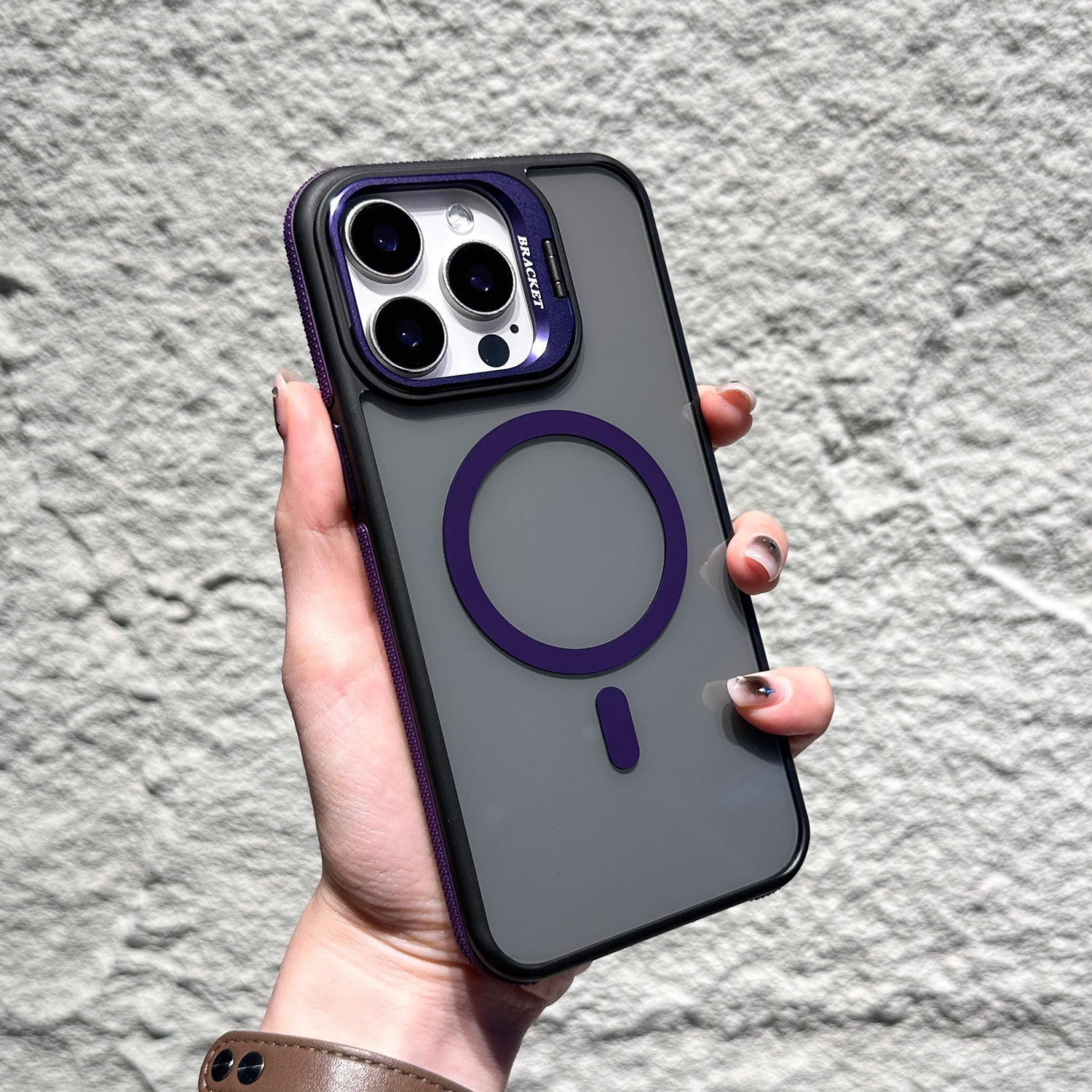 Invisible Lens Bracket Magnetic Phone Case